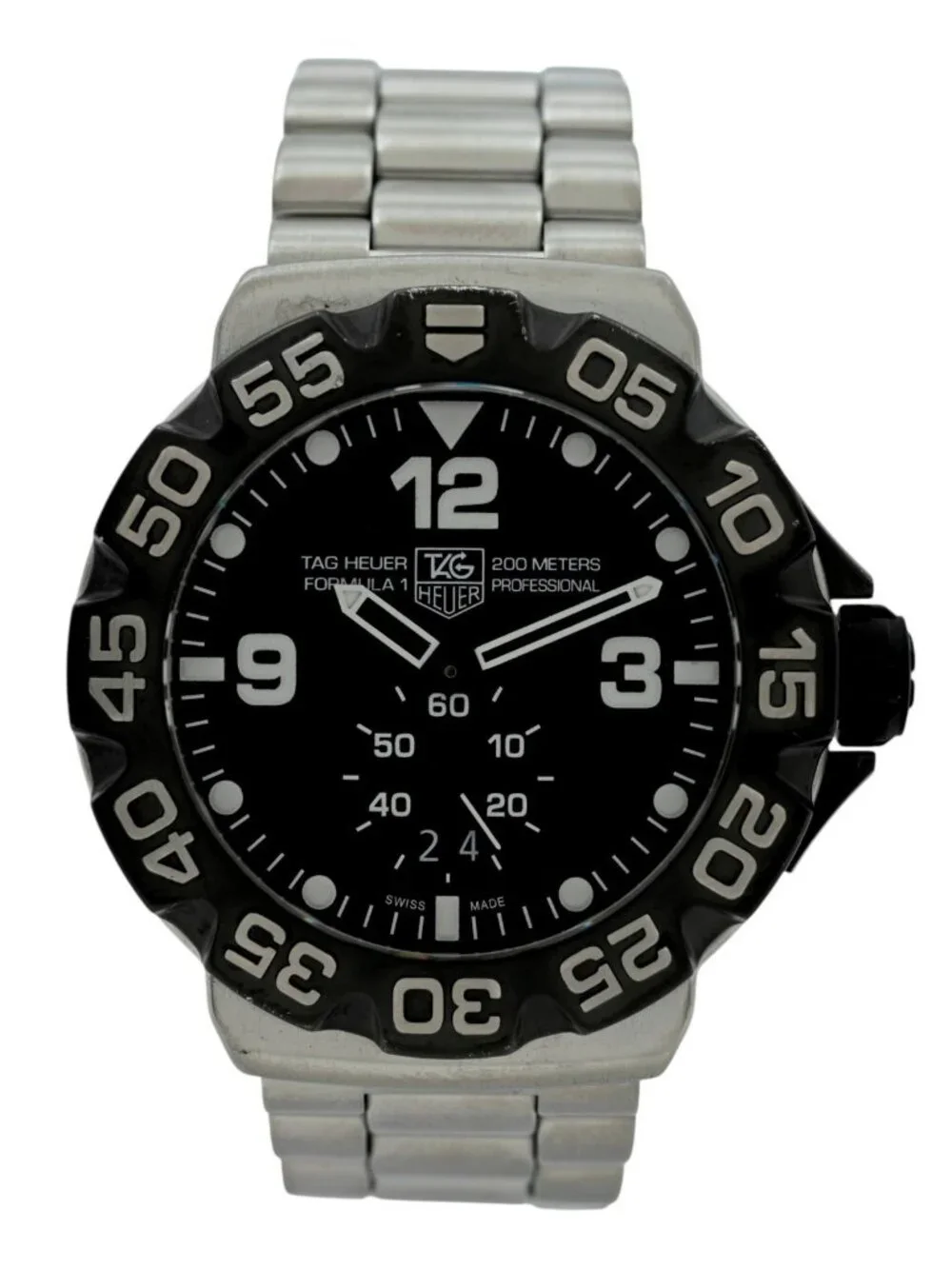 Tag Heuer 44mm Men's Formula 1 Black Dial Swiss Quartz Dive Watch! Ref: WAH1010!